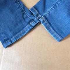 デニムパンツ130cmの画像