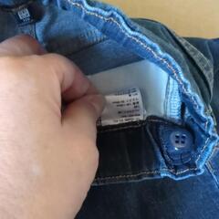 デニムパンツ130cmの画像