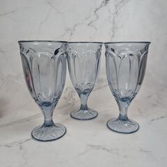 グラス10個セット　パフェグラス　ワイングラス　ノリタケ　ブルーゴブレット　まとめ売りの画像