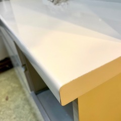 《売約済》【池上店】【～4/14限定SALE！店内全品20%お値引き！】　 食器棚 キッチンボード 幅 120 パモウナ カップボード レンジボード キッチン収納 大容量 ファミリー 二人暮らし サイレントレール フルスライドレールの画像