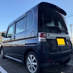 Bluetoothナビ付き☆月々9千円〜分割可❗️車検2年付き！【名義変更代込み】広い車内！大人気‼️ダイハツ タントカスタム☆Bluetoothナビ付き☆走行中DVD見れます♪ETC付き☆便利なバックカメラ付き☆純正アルミ☆事故修復歴無し☆電動スライドドア☆ドライブレコーダー付きのフル装備☆そのまま乗って帰れます！の画像