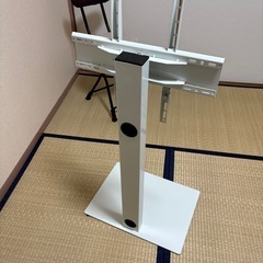 タンスのゲン テレビスタンド ロータイプ [震度7試験クリア] 自立式 壁寄せ 高さ3段階 耐震 32~65V テレビ台 TV 45400013(65070)の画像