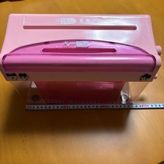 手動シュレッダー ピンク