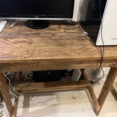 リサイクルウッド　ダイニングテーブル　PCテーブル