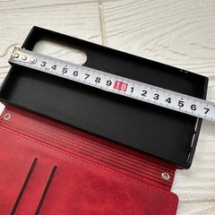 GALAXY S23ケース 手帳型 ギャラクシー S23ケース 手帳型 マグネット式 カード収納き スタンド機能 レッドの画像