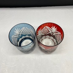 549 切子 ペアグラスの画像