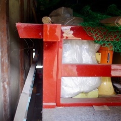 【無償譲渡】お祭りの地車　山車　屋台　移動舞台（紅蘭・タイヤ付）の画像