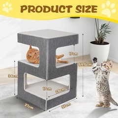【現金払い】キャットタワー 猫タワー 据え置き 爪とぎ 階段の画像