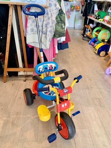 □店頭引取限定□美品☆ミッキーマウス 三輪車♪