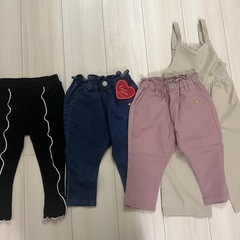 お譲り先決定　12点　90 女の子　まとめ売り　ボトムス多め