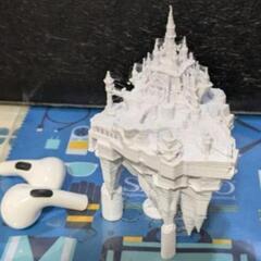 ３Dプリンター PLAプリント　ハイラル城(浮上版２分の１サイス)の画像