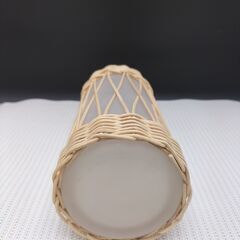 【M-2409FB33】ラタンフラワーベース◆フェイクフラワー◆インテリアの画像
