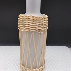 【M-2409FB33】ラタンフラワーベース◆フェイクフラワー◆インテリアの画像