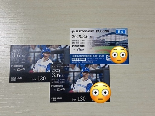 野球チケット