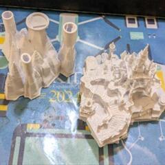 ３Dプリンター PLAプリント　ハイラル城(浮上版２分の１サイス)の画像