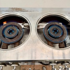 ⭕️受取人様決定⭕️マルゼン ニ口ガスコンロ MGT-074S LPガス スタンダードタイプ 幅750×奥行き450（570）×高さ800mm 分解洗浄済 動作確認済  厨房用品 厨房機器 業務用 コンロ 飲食店の画像