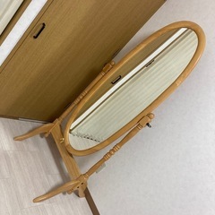 姿見 オーバルミラー