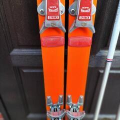 ビンテージ　スキー板　ストック　セットフルプラスト AG 5000 ポールセットの画像
