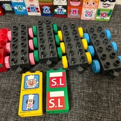 【美品✨】アンパンマン　SLマンとすうじブロックセットの画像