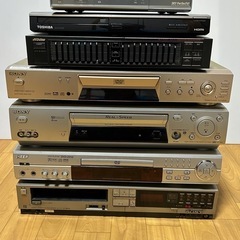 ビデオデッキ(ベータ、VHS) 、DVDプレーヤー、オーディオイ...