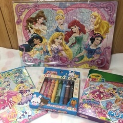 クレヨン、パズル、ぬりえセット