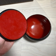 琉球漆器　ハイビスカス茶托　　の画像