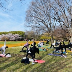 春の桜お花見パークヨガ in 代々木公園の画像