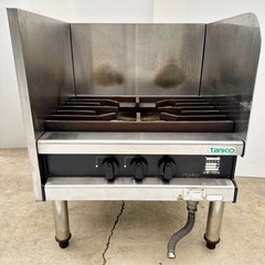 タニコー ガスコンロ TAP-TGP-60  LPガス ローレンジ 幅630×奥行き600×高さ450（800）mm スープコンロ ローコンロ　 動作確認済  厨房用品 厨房機器 業務用 コンロ 飲食店の画像