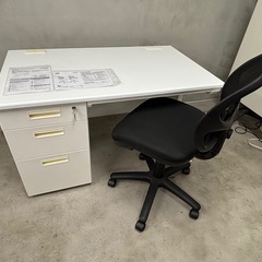 ニトリ オフィス家具 片袖机 オフィスチェア 幅約 