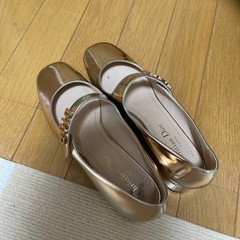 Christian Dior  パンプス　ゴールド