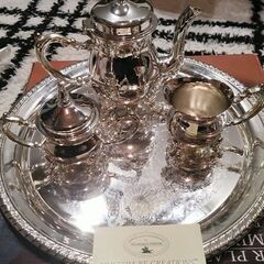 SILVER-PLATED(銀メッキ)6点ミニコーヒーセット