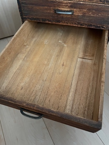 古道具　引き出し　木製　骨董　ヴィンテージ　昭和家具