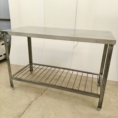 ⭕️受取人様決定⭕️直接引取り5%OFF　ステンレス作業台 幅1200×奥行き600×高さ800ｍｍ 作業台 調理台 業務用 厨房用品 厨房機器 飲食店 事業用 屋外 台 棚 の画像