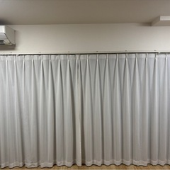 【受け渡し予定者決定】カーテン レース付き ベージュ 防炎 遮光  引き取り限定の画像