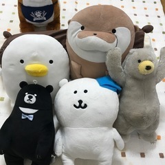 ぬいぐるみ7体クマ多め