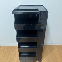 ボビーワゴン 4段4トレイ ブラックの画像