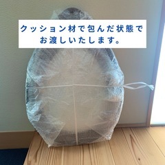 塩川公明堂、リーフ型（雫型）木製　壁掛け鏡　ウォールミラーの画像