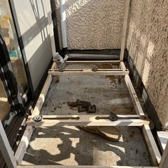【廃棄処分済み】エアコン室外機2段積み用架台（中古品）の画像