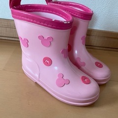 ミッキー　ピンク　長靴　レインシューズ　15