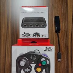 ニンテンドーゲームキューブコントローラ+接続タップ+有線LANア...