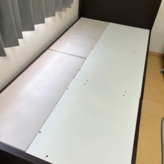 シングルベッド(ニトリ)＋マットレスの画像