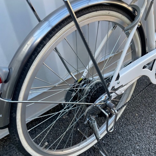 都内/千葉市引取】24インチ自転車 身長140cm〜 6段変速/鍵/ライト付