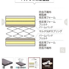 【条件つき値下げ】フランスベッド 電動ベッド対応マットレス RX-THF ほぼ未使用の画像