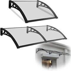 LIANGJUN 屋根庇 ひさし雨よけ 住宅用ひさし パティオ日除けそしてキャノピー テラス, 拡張可能 窓の屋根ふき サンシェッター 雨雪保護、 アウトドアの画像