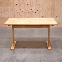 ≪zyt1941ジ≫ LOWYA/ロウヤ ダイニングテーブル ヒマリア120 幅120cm 奥行75cm 高さ65cm 高さ低め/ロースタイル/ラバーウッド集成材/中古家具/宮城県仙台市 70118-10の画像