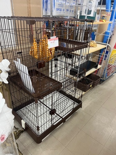 ★921『ペットゲージお探しの方必見』 　2段ペットゲージ　取説あり　リサイクルマート鹿児島宇宿店