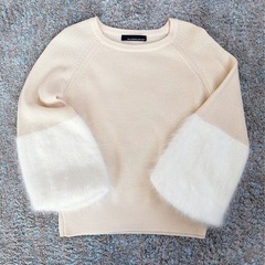 【美品】GALLARDAGALANTE NAVYアンゴラファー付...