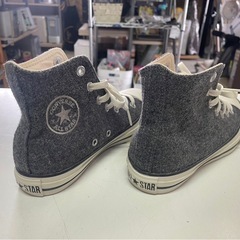 コンバース　CONVERSE ALLSTAR　スニーカー　23.0㎝　1CL317　靴　ハイカット　ミドルカット　グレー　ウール　中古品　③の画像