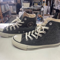 コンバース　CONVERSE ALLSTAR　スニーカー　23.0㎝　1CL317　靴　ハイカット　ミドルカット　グレー　ウール　中古品　③の画像