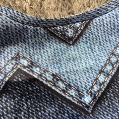 デニムデザイン柄トレーナー（決まりました！）の画像